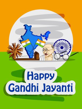 Gandhi Jayanti Arkaplanı elementlerinin gösterimi
