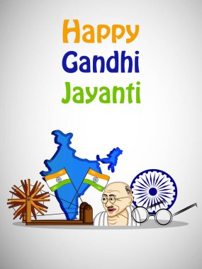 Gandhi Jayanti Arkaplanı elementlerinin gösterimi