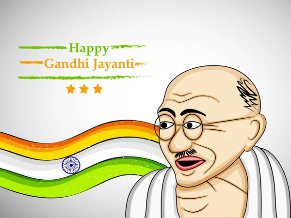 Illustration Éléments Gandhi Jayanti Arrière Plan — Image vectorielle