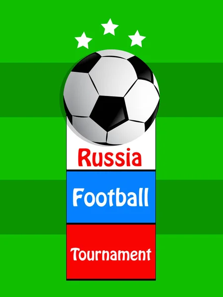 Abbildung Von Elementen Des Fußballhintergrunds — Stockvektor