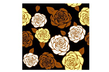 Kusursuz bahar çiçekleri bağbozumu deseni