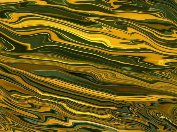 Mármol líquido dorado y verde textura natural fondo abstracto — Archivo Imágenes Vectoriales