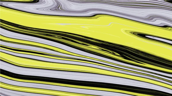Flüssiger Marmor Farbe grau gelb abstrakt Vektor Textur modern — Stockvektor