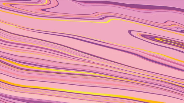 Flüssiger Marmor Farbe gelb violett magenta abstrakte Vektortextur — Stockvektor