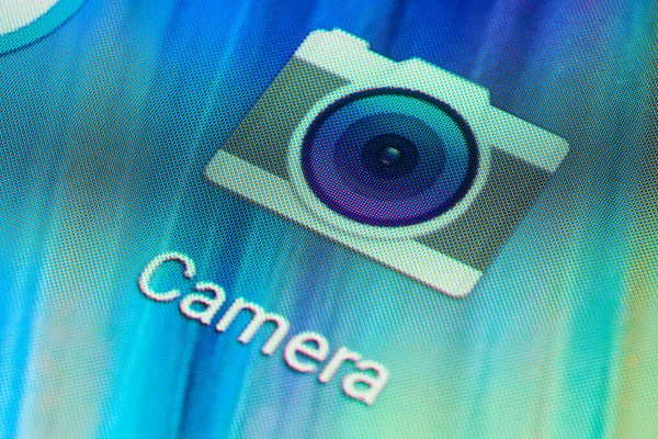 Buenos Aires Argentina 2019 Július Macro Shot Camera Mobile Application — Stock Fotó