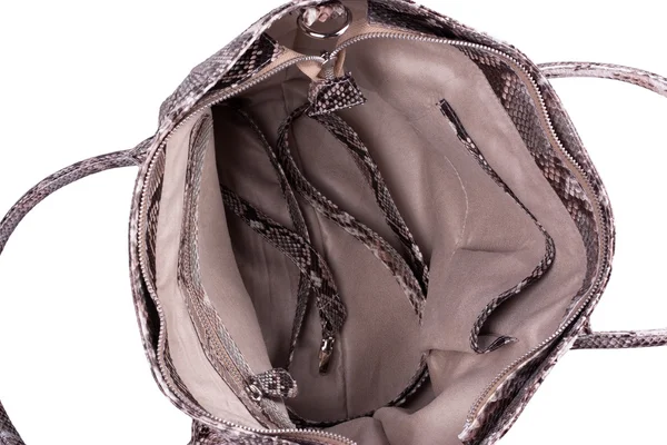 Mode exotische Schlangenhaut handgemachte Handtasche — Stockfoto