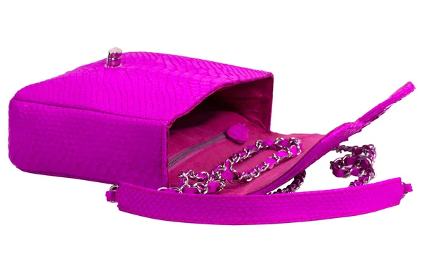 Fashion exotic snakeskin handmade handbag — Stock Photo, Image