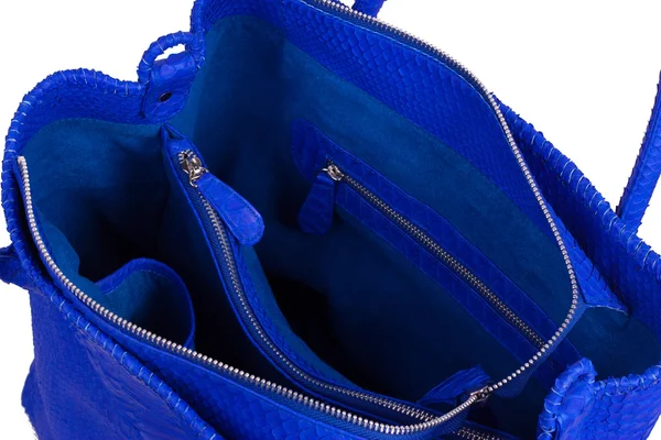 Mode exotische Schlangenhaut handgemachte Handtasche Handtasche Handtasche Crossbody — Stockfoto
