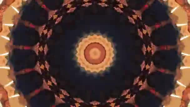 Abstract kaleidoscope hypnotic background. Filmed on fashion party. — Stock Video