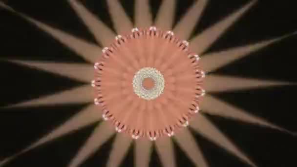 Abstract kaleidoscope hypnotic background. Filmed on fashion party. — Stock Video