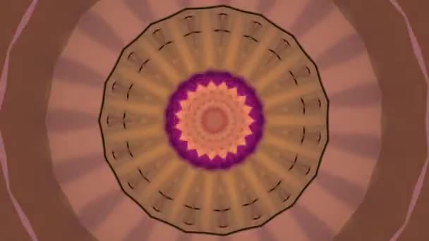 Absztrakt kaleidoszkóp hipnotikus háttér. Divatbulin forgatták.. — Stock videók