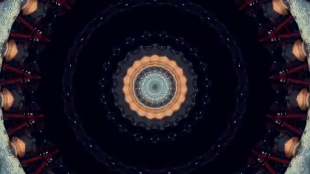 Abstraktní kaleidoskop hypnotické pozadí. Natočeno na módní párty. — Stock video