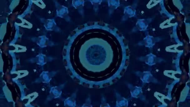 Abstraktní kaleidoskop hypnotické pozadí. Natočeno na rockovém koncertě. — Stock video