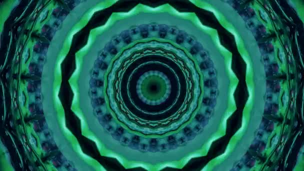 Abstracte caleidoscoop hypnotische achtergrond. Gefilmd op rockconcert. — Stockvideo