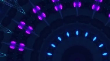 Soyut kaleydoskop hipnoz geçmişi. Rock konserinde çekilmiş..