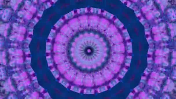 Abstracte caleidoscoop hypnotische achtergrond. Gefilmd op rockconcert. — Stockvideo