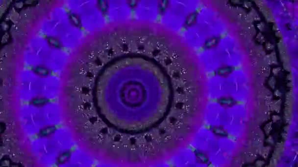 Abstraktes Kaleidoskop hypnotischer Hintergrund. Bei Rockkonzert gefilmt. — Stockvideo