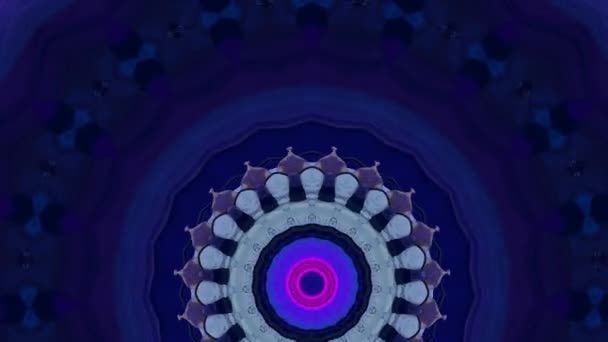 Abstract kaleidoscope hypnotic background. Filmed on rock concert. — Stock Video