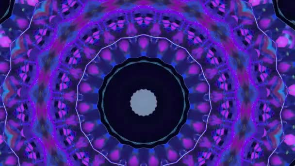 Caleidoscópio abstrato fundo hipnótico. Filmado em concerto de rock. — Vídeo de Stock