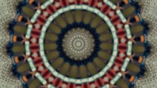Latar belakang hipnotis kaleidoskop abstrak. Difilmkan di konser rock. — Stok Video