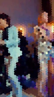 Pikselleştirilmiş modern arka plan. Konserde çekilmiş..