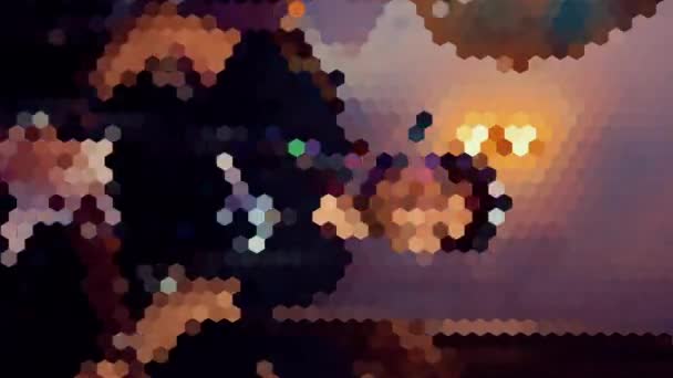 Pixelado fundo moderno. Filmado em concerto. — Vídeo de Stock