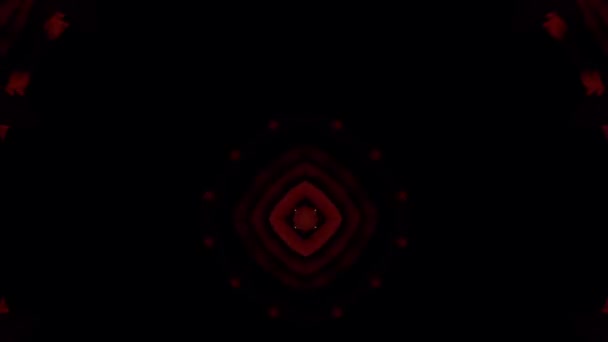 Mandala ipnotico sfondo astratto. Sfondo caleidoscopio geometrico. Girato in concerto. — Video Stock