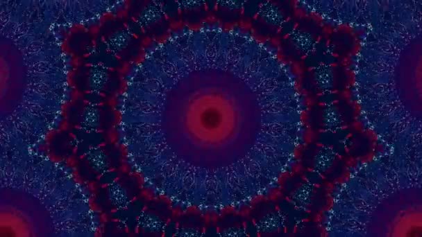 Mandala hipnotik soyut geçmişi. Geometrik kaleydoskop arka planı. Konserde çekilmiş.. — Stok video