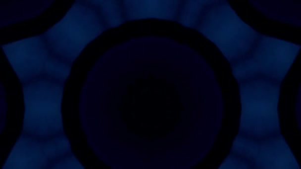 Mandala hipnótico fundo abstrato. Caleidoscópio geométrico de fundo. Filmado em concerto. — Vídeo de Stock