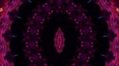 Kaleydoskop soyut arkaplan. Fraktal etki, mandala konsepti, meditasyon.
