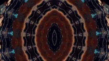 Kaleydoskop soyut arkaplan. Fraktal etki, mandala konsepti, meditasyon.