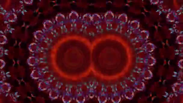Kaleidoscope abstract background. Fractal effect, mandala concept, meditation. — Stock Video