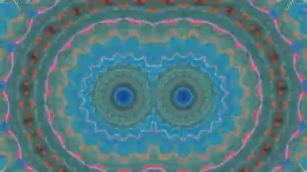 Kaleidoskop abstraktní pozadí. Fraktální efekt, koncept mandaly, meditace. — Stock video