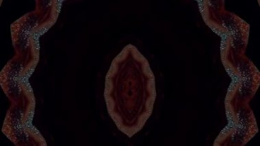 Kaleydoskop soyut arkaplan. Fraktal etki, mandala konsepti, meditasyon.