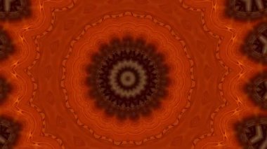Altın mandala hipnotik soyut arka plan. Geometrik kaleydoskop arkaplanı.