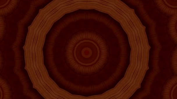 Mandala doré fond abstrait hypnotique. Fond kaléidoscope géométrique. — Video