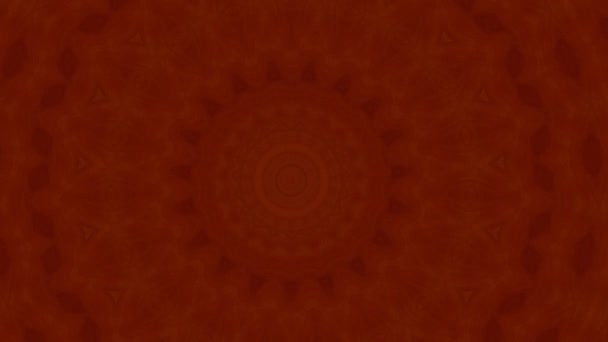 Zlaté mandalské hypnotické abstraktní pozadí. Geometrické kaleidoskopické pozadí. — Stock video