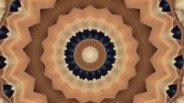 Altın mandala hipnotik soyut arka plan. Geometrik kaleydoskop arkaplanı.