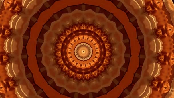 Mandala υπνωτικό αφηρημένο υπόβαθρο. Γεωμετρικό φόντο καλειδοσκοπίου. Κινηματογραφήθηκε σε συναυλία. — Αρχείο Βίντεο