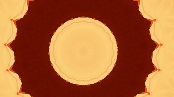 Mandala hypnotisk abstrakt bakgrund. Geometriskt kalejdoskop bakgrund. Inspelning på konsert. — Stockvideo