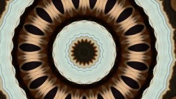 Mandala hypnotische abstrakte Hintergrund. Geometrischer Kaleidoskop-Hintergrund. Bei Konzert gefilmt. — Stockvideo