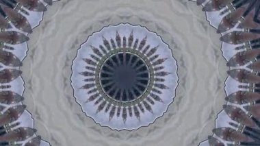 Mandala hipnotik soyut geçmişi. Geometrik kaleydoskop arkaplanı.
