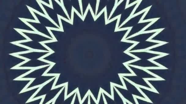 Mandala hipnótico fondo abstracto. Caleidoscopio geométrico fondo. — Vídeo de stock