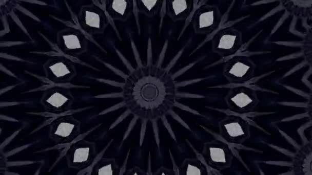 Mandala ipnotico sfondo astratto. Caleidoscopio geometrico sfondo. — Video Stock