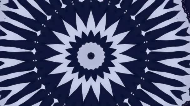 Mandala hypnotické abstraktní pozadí. Geometrické kaleidoskopické pozadí. — Stock video