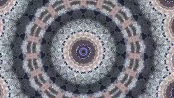 マンダラ催眠抽象的な背景。幾何学的万華鏡の背景. — ストック動画