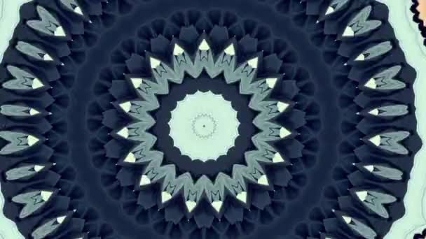 Mandala hypnotische abstrakte Hintergrund. Geometrisches Kaleidoskop. — Stockvideo