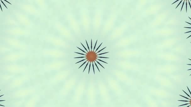 Mandala hipnotik soyut geçmişi. Geometrik kaleydoskop arkaplanı. — Stok video