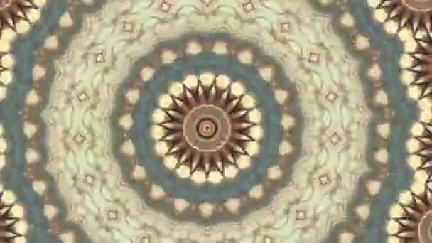 Mandala hypnotique fond abstrait. Fond kaléidoscope géométrique. — Video