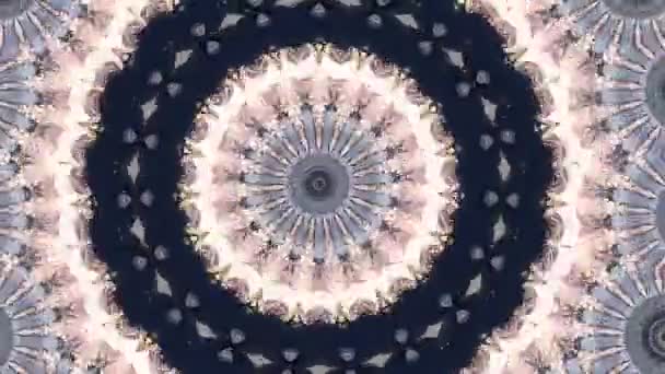 Mandala ipnotico sfondo astratto. Caleidoscopio geometrico sfondo. — Video Stock